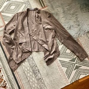 Dalia faux suede blazer